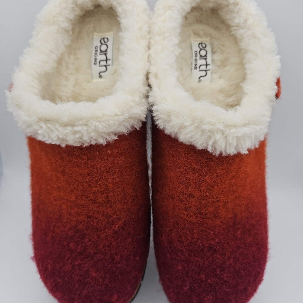 NWT Earth Origins Red and Orange Mules - Picture 2 of 4